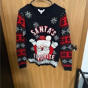 No Boundaries Black Christmas Sweater Size Medium